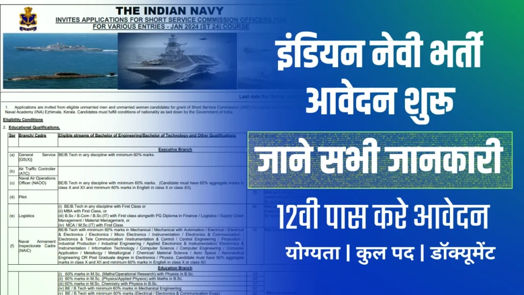 Indian Navy Vacancy 2024