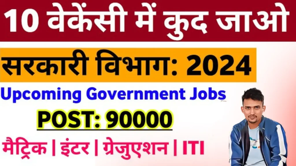 Top 10 Upcoming Government Vacancy 2024