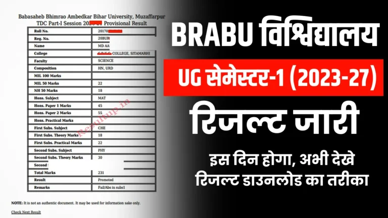 BRABU Part 1 Result 2024